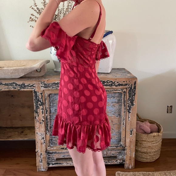red tularosa dress - Picture 2 of 4